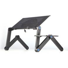 ChaoChuang Aluminium Alloy Laptop Desk Folding Portable Laptop Table Notebook Desk Table Stand Bed Sofa Desk Tray Book Holder