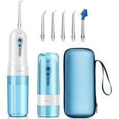 Wejoy Oral Irrigator USB Rechargeable Water Flosser Portable Dental Water Jet Floss 150ML Water Tank Waterproof 4 models Teeth Cleaner