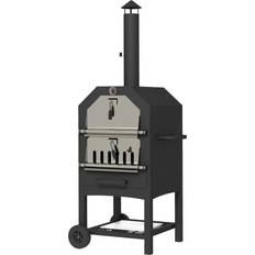 OutSunny Pizza Ovens OutSunny Outsunny Black 3 Tier Pizza Oven