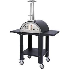 MonsterShop Fresh Grills Free Standing Extra Large Pizza Oven with Prep Stations