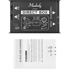 Tomtop Jms Muslady Professional Single Channel Passive DI-Box Direct Injection Audio Box Balanced & Unbalance