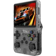 Gaming handheld Exogio R36S Retro Handheld Video Game Console Linux System 128GB Game-Black
