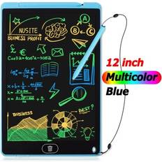 Graphics Tablets Geni-Store Blue 12in color 12 inch Board Drawing Tablet LCD Screen Writing Digital Graphic Tablets Electronic Handwriting Pad