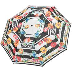 Moschino Openclose couture logo flowers regenschirm