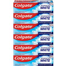 Dental Care Colgate Advanced White Toothpaste, 6 Whitening Toothpastes with Cavity Fluoride Whiter Teeth, Bulk/Value Set