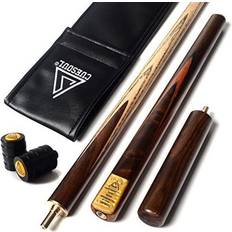Cuesoul 57 Handcraft Jointed Snooker With ExtensionJoint Protector Packed Leatherette Bag D304