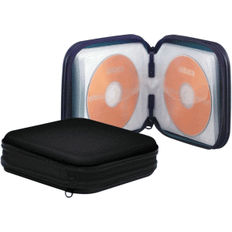 CD-Tasche für 24 CD DVD Nylon schwarz