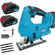 Teetok DJV182Z 18V LXT Cordless Jigsaw 2xBattery 3A Charger-Makita Compatible