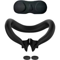 MTK Quest 3 VR Headset ansiktsmask linsskydd 2 rocker cap svart