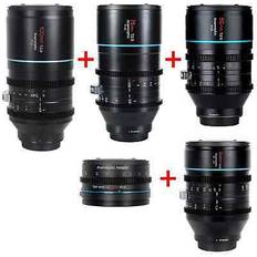 Sirui 35mm,50mm,75mm,100mm T2.9 1.6x Anamorphic Lens Kit,1.25x Adapter, Nikon Z