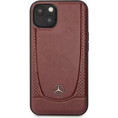 Mercedes iPhone 15 Mobilskal Läder Urban Röd