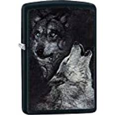 Zippo Bensin Tändare Zippo Wolf bensintändare, mässing, svart matta, 1 x 6 x 6 cm