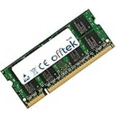 OFFTEK 2GB RAM-minne 200 Pin DDR2 SoDimm 1.8v PC2-6400 800Mhz Non-ECC