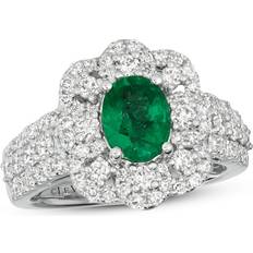 Le Vian Couture Ring - Platinum/Emerald/Diamonds