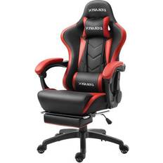 Gaming Chairs Dowinx Ergonomic Gaming Chair with Massage Lumbar Support, High Back Office Computer Chair with Footrest, Racing Style Recliner PU Leather Gamer