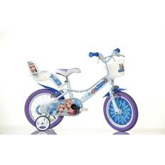 Dino Bikes Dino Snow Queen 16" Wheel White/Blue Kids Bike