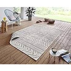 Carpets & Rugs Williston Forge Biri Flatweave Grey Rug Rectangle 120 x 170 cm Beige, Grey cm