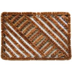 Carpets & Rugs Imports Decor Outdoor Coconut Fiber Diagonal Brown 24x"