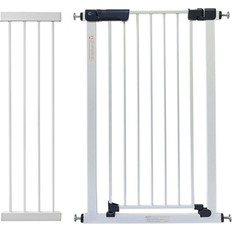 Callowesse Kuvasz Tall & Narrow Child & Pet Pressure Fit Safety Gate 94-101cm x H96cm Bundle including 28cm Extension Suitable for Doors and Stair