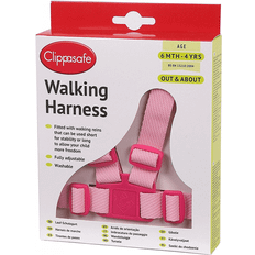 Safety Harness Clippasafe Walking Harness with Reins Pink