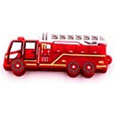 Onwomania Onwomania Firetruck brandbil brandbil röd USB-minne USB-flashdrive USB-minne 16 GB USB 3.0