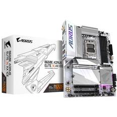 Gigabyte B650E AORUS ELITE X AX ICE AM5 LGA 1718 AMD B650 ATX Motherboard with 5-Year Warranty, DDR5, 3x M.2, PCIe 5.0, USB 3.2 Gen2X2 Type-C, WiFi.