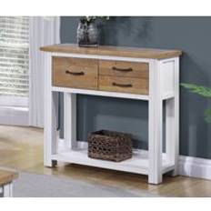 Console Tables on sale Baumhaus Splash of White Small Console Table
