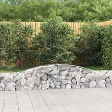 Garden & Outdoor Environment vidaXL Arched Gabion Baskets 400 x 30 x 40/60 cm 2 pcs