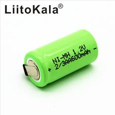 LiitoKala Liitokala 2/3 Aa Oplaadbare Batterij 600 Mah Ni-Cd Nicd 1.2V Batterij Batterijen Blauw-De Meer, de Goedkopere- 16stk
