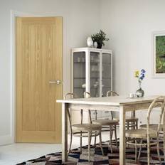 Deanta Oak Unfinished Ely Interior Door (x198.1cm)