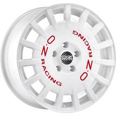 Car Rims OZ Rally Racing White Red Lettering 8x17 5/112 ET45 B75