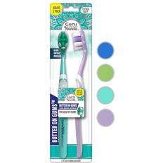 Toothbrushes GuruNanda Butter on Gums Toothbrush Extra Soft Bristles Sensitive Soft Adults, 2