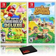 New Super Mario Bros. U Deluxe + Animal Crossing: New Horizons Two Game Bundle