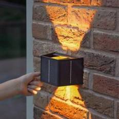 Festive Lights Up and Down Solar Powered Wall light