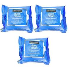 Cosmetics Neutrogena Pack of 3 Make Up Remover Cleansing Facial Towelettes Refil Wipes 25 Ct