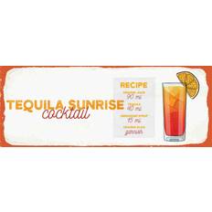 Interior Details Vianmo Holzschild 27 x 10 cm Tequila Sunrise Poster