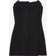 Polyamide Blouses Proenza Schouler Corinne Pintuck Strapless Wool Top