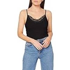 Dam - Multifärgade Linnen Vero Moda Vminge Singlet - Black