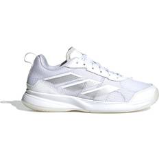 42 ⅔ - Damen Schlägersportschuhe Adidas Avaflash Low Tennisschuh - Cloud White/Silver Metallic