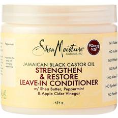 Shea Moisture Jamaican Black Castor Oil Strengthen & Leave-In Conditioner, with Butter, Peppermint Cider Vinegar