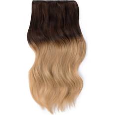 Cliphair Full Head ombre Hair Extensions in Medium Strawberry Blonde #T4/27