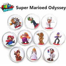 Mini Circular Card Super Mario Odyssey Amiibo for Nintendo Switch WIIU