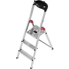 Hailo 8160-301 L60 150 kg Capacity Aluminium Stepladder 3 Steps