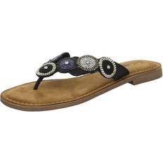 Cuero Sintético Sandalias de tacón Lazamani Klassische Sandalen schwarz