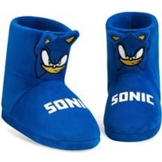 Children's Shoes Sonic the Hedgehog Boys Slippers Warm 3D Kids Slippers 10-3 Non-Slip House Shoes Gifts for Boys Blue Bootie, 12