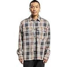 Only & Sons Tops Only & Sons flannel overshirt in gray check