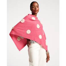 Pink - Women Capes & Ponchos Frances Valentine Le Petit Poncho Embroidered Flowers Pink Oyster