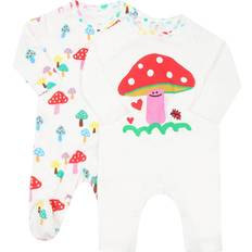 Stella McCartney Kids Baby Printed Cotton Onesies Set - White/Multicolor