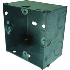 Wickes 1 Gang Flush Steel Knockout Box 47mm Silver