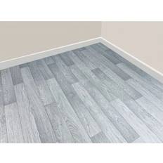 Grandismo 4m, 2m Detroit Light Grey Vinyl Roll Flooring 2m & 4m